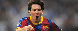 Com dois de Messi, Barça vence o Real e fica perto da vaga (Lluis Gene/AFP)