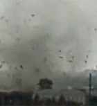 Tornado causa explosão e uma morte na Rússia (Reprodução)