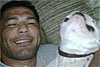 Minotauro publica foto feliz com Temaki: 'Dia dos Pais com meu cachorro' (Reprodução/Twitter)