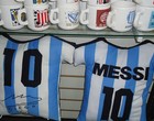 Produtos de Messi e Maradona invadem as lojas na Argentina (Marcos Felipe / Globoesporte.com)