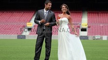 Ex-jogador de Hockey  faz 
1º casamento no Camp Nou (Divulgação Site Oficial do barcelona)