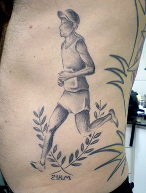 corrida tatoo tatuagem Tony (Foto: Arquivo Pessoal)