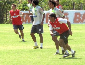 Silas no treino do Flamengo