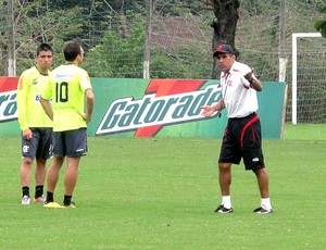Silas no treino do Flamengo