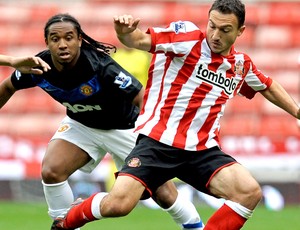 Anderson e Malbranque, Sunderland v Manchester United