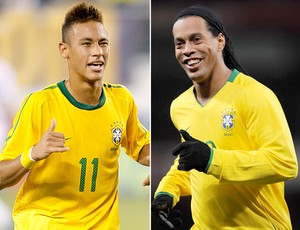 Dupla está de volta (Mano convoca Ronaldinho Gaúcho e Neymar para jogo contra a Argentina (Getty Images))