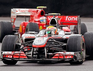 Hamilton no treino classificatório do GP do Brasil
