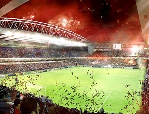 projeto estádio Arena da Baixada Copa do Mundo (Foto: Divulgação)