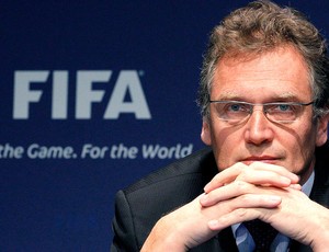 Jerome Valcke durante reunião da FIFA