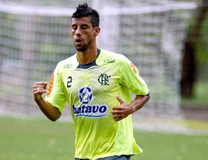 Leo Moura no treino do Flamengo