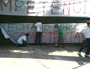 Protesto torcida Palmeiras