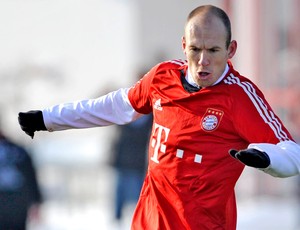 Robben no treino do bayern de Munique