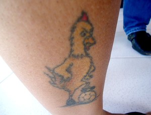 tatuagem de Bottinelli do Flamengo