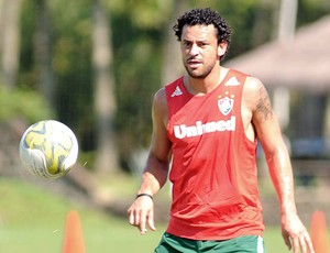 Fred no treino do Fluminense (Foto: Agência Photocâmera)