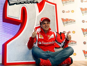 Massa durante evento da Ferrari