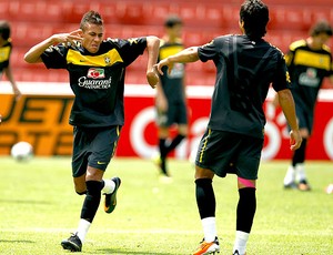 Neymar no treino da seleção sub 20