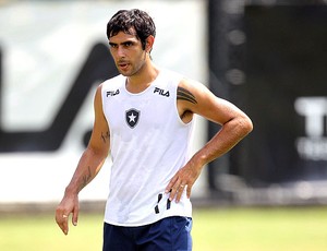 Herrera no treino do Botafogo (Foto: Alexandre Cassiano / Agência O Globo)