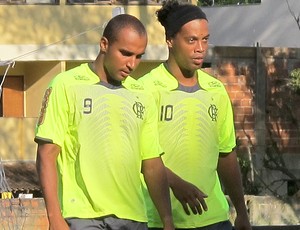Deivid Ronaldinho treino Flamengo (Foto: Richard Fausto / Globoesporte.com)