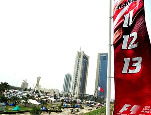 anúncio do GP do bahrein (Foto: EFE)