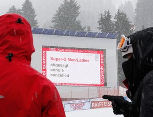 Super-g (esqui) em Lenzerheide, na Suíça cancelado (Foto: Reuters)