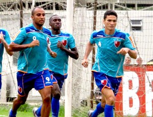 Deivid, Negueba e Angelim treino do Flamengo (Foto: Richard Souza / Globoesporte.com)