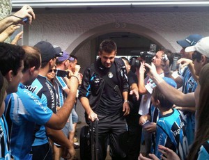Victor, goleiro do Grêmio, em Erechim (Foto: Divulgação/Site do Grêmio)