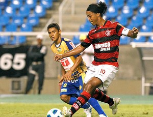 Ronaldinho Gaúcho na partida do Flamengo contra o Horizonte (Foto: Maurício Val / VIPCOMM)