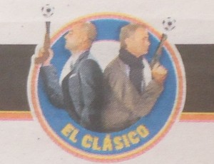 Selo do Marca para o duelo Guardiola x Mourinho (Foto: Thiago Dias / Globoesporte.com)