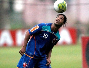 Ronaldinho Gaúcho no treino do Flamengo (Foto: Jorge Wiliam / Agência O Globo)