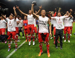 Braga comemora vitória sobre o Benfica (Foto: AP)