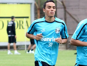 Lúcio no treino do Grêmio (Foto: Wesley Santos / PressDigital)