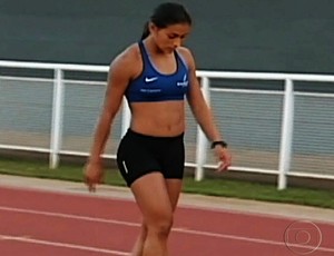 Ana Claúdia Lemos atletismo (Foto: Reprodução/TV Globo)