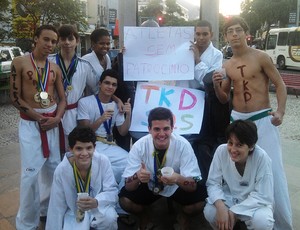 taekwondo da Associação Atlética Vila Isabel (Foto: Adriano Albuquerque/GLOBOESPORTE.COM)