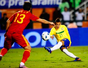 Neymar Brasil x Romênia (Foto: Marcos Ribolli / Globoesporte.com)