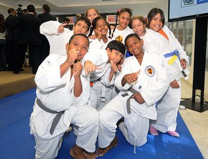 Judô crianças lançamento Grand Slam do Rio (Foto: Fotocom.net)