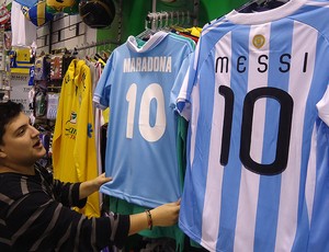 produtos messi maradona argentina (Foto: Marcos Felipe / Globoesporte.com)