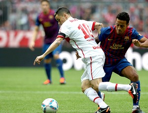 D´Alessandro do Internacional no jogo contra o Barcelona (Foto: Getty Images)