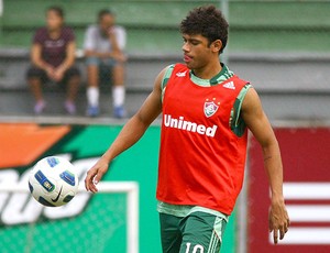 Ciro no treino do Fluminense (Foto: Photocâmera )