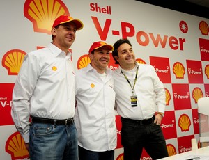 Leonardo Linden, Jacques Villeneuve e Mauricio Slaviero (Foto: Duda Barrios)