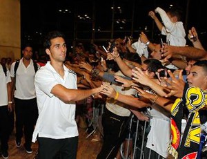 Real Madrid chegando em Barcelona (Foto: Divulgação/Site Oficial do Real Madrid)