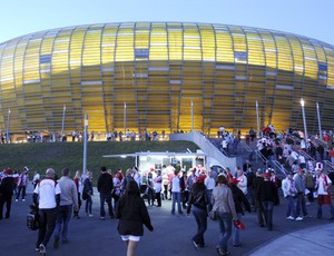 estádio polônia x alemanha (Foto: AP)