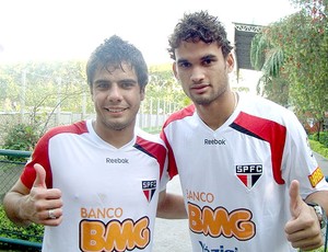 Henrique e Willian José no treino do São Paulo (Foto: Divulgação / Site Oficial do São Paulo)