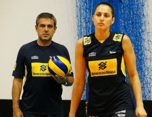 dani lins zé roberto guimarães vôlei seleção feminina (Foto: Helena Rebello/Globoesporte.com)