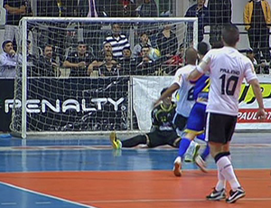Corinthians vence o São José pelas quartas de final da Liga Futsal (Foto: Reprodução SporTV)