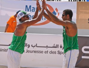 Ferramenta e Pedro Solberg no Marrocos (Foto: Divulgação/FIVB)