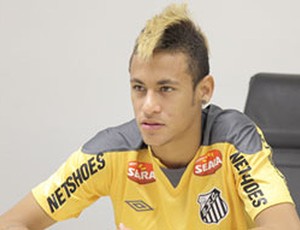 Novo visual de Neymar (Foto: Divulgação/Santosfc.com.br)
