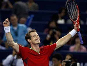 Tenis - Andy Murray comemora contra David Ferrer no Masters 1000 de Xangai (Foto: Reuters)