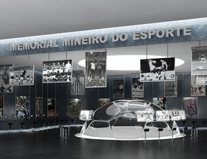 Arte do Memorial do Esporte do novo Mineirão (Foto: Divulgação Secopa/MG)