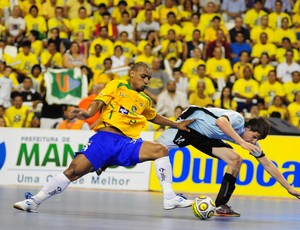 Grand Prix de Futsal: o duelo entre Brasil e Uruguai (Foto: Cristiano Borges/CBFS)