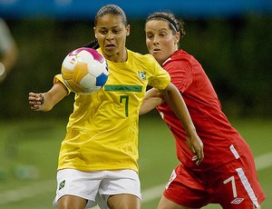 brasil x canadá futebol feminino pan-americano guadalajara (Foto: AFP)